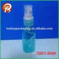 2OZ PET transprant blue plastic cosmetic pump spray bottleTBBY-B090